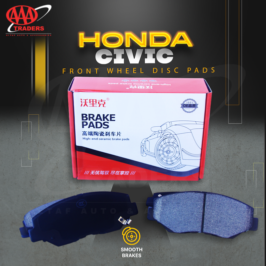 Honda Civic X 10th Gen (2016-2022) -Hi-Track Front Wheel High End Ceramic Disc Brake Pads